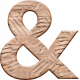 Inner Wild Wooden Ampersand