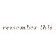 Reminisce Remember This Word Art