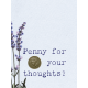 Lavender Fields Journal Card Penny 3x4