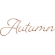 Copper Spice Wire Autumn Word Art