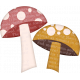 Frosty Forest Mushrooms