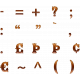 Copper Spice Alpha Symbols- Copper