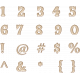 Copper Spice Alpha Numbers and Symbols- White