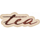 Copper Spice Tea Ink Word Art Sticker