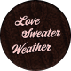 Sweaters &amp; Hot Cocoa Mini Love Sweater Weather Sticker