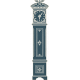 Blue Reflections Grandfather Clock