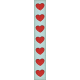 Positively Happy List Strip Hearts