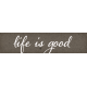 Positively Happy Life is Good Word Art Snippet