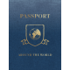 Around The World Passport 3x4 Journal Card