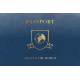 Around The World Passport 4x6 Journal Card