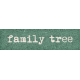 Vintage Memories: Genealogy Family Tree Word Art Snippet