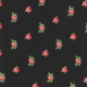 Retro Picnic Roses Black Paper