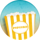 Pajama Party Boys Sticker Popcorn