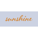 Apricity Print: Sunshine Word Art Snippet