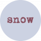 Apricity Print Label Snow Word Art 