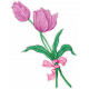 Spring Skies Mini Tulip Sticker