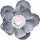 Shabby Chic Gray Flower