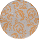 Classy Paisley Round Sticker