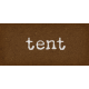 Camp Out: Lakeside Tent Word Art