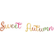 Sweet Autumn Mini Element Word Art Sweet Autumn Alt