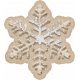 Baking Days Sticker Snowflake Beige