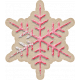 Baking Days Sticker Snowflake Pink