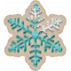 Baking Days Sticker Snowflake Teal