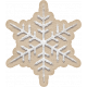 Baking Days Sticker Snowflake White