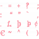 Baking Days Alpha Sheet Symbols- Pink