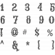 Baking Days Alpha Sheet Numbers- Black