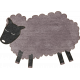 Woolen Mill Baby Addon Element Sticker Gray Sheep Alt