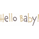 Woolen Mill Baby Addon Word Art Hello Baby