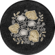 Woolen Mill Floral Round Sticker