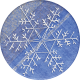 Woolen Mill Snowflake Round Sticker