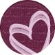 Winters Repose Element Round Sticker Heart