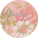 A Spring To Behold Element Round Sticker Spring Alt