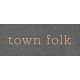 Small Town Life Town Folk Word Art