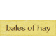 Green Acres Bales of Hay Word Art