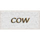 Green Acres Cow Word Art