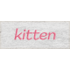 Green Acres Kitten Word Art