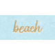 The Golden Hour Beach Word Art Snippet