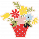 Homestead Life: Summer Flower Pot Sticker