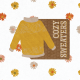 Goldenrod And Pumpkins Journal Card Sweater 4x4