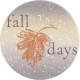 Frosty Fall- Fall Days Round Sticker