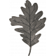 Snow Place Like Home Mini Gray Leaf