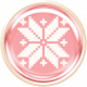 Flurries Pink Snowflake Brad
