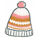 Flurries Pink Hat Sticker