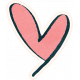 Flurries Heart Sticker