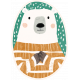 Flurries Polar Bear Portrait Sticker 3