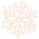 Flurries Cream Snowflake Sticker